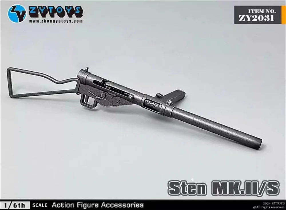 1/6th WWII Series Mini Toys arma modello STEN materiale in PVC circa 12CM non reale non può essere sparato per Action Figure da 12 "raccogliere fai da te