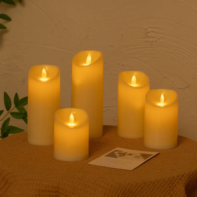 LED Candles Flameless Flickering Wedding Birthday Party Romantic Ambiance Lamp Home Decor Light 3D Flame Christmas Decorations