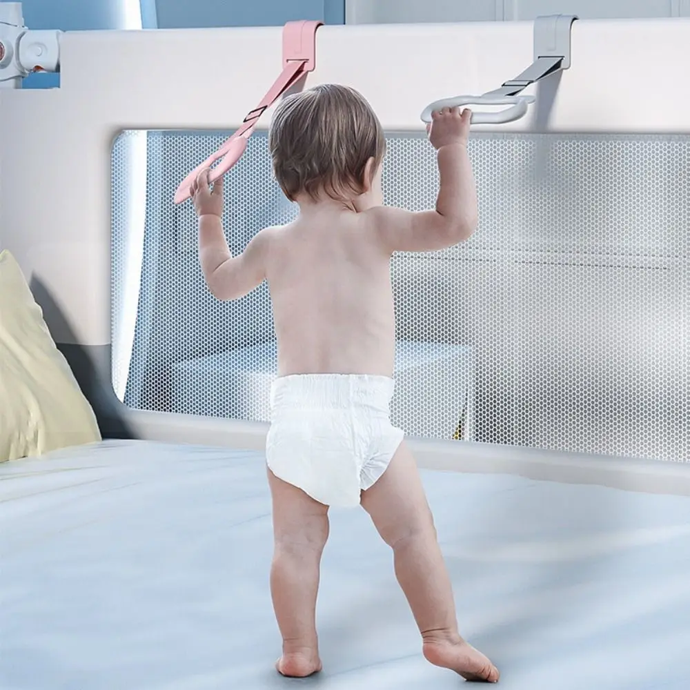 

Stroller Ring Baby Pull Ring Plastic Hanging Ring Baby Crib Hooks Bed Accessories Solid Color Pull Ring for Playpen