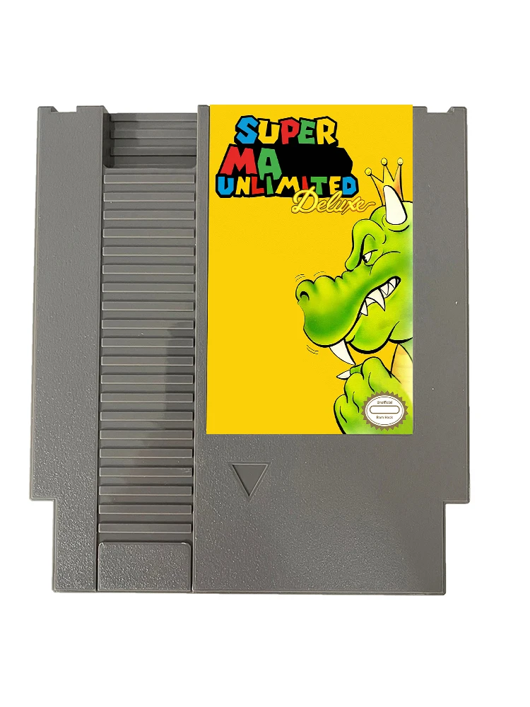 Super M Unlimited Deluxe NES Rom Hack - 8 بت 72 دبابيس بطاقة الألعاب PAl/NTSC VERSION خرطوشة الألعاب لوحدة التحكم NES الكلاسيكية - اللغة الإنجليزية
