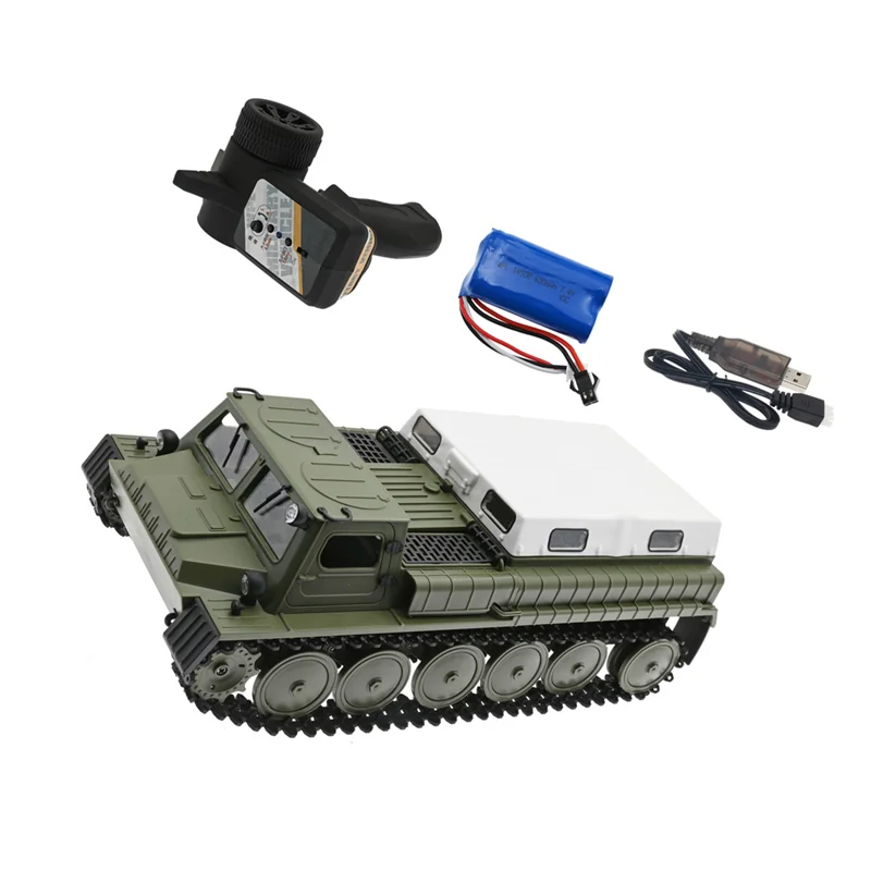 E-1 Zdalnie sterowany czołg 29CM RC Tank 1/16 2.4G Zabawki elektryczne GAZ 71 Pasuje do WPL E-1 dla dzieci Chłopcy Prezenty urodzinowe, 1B