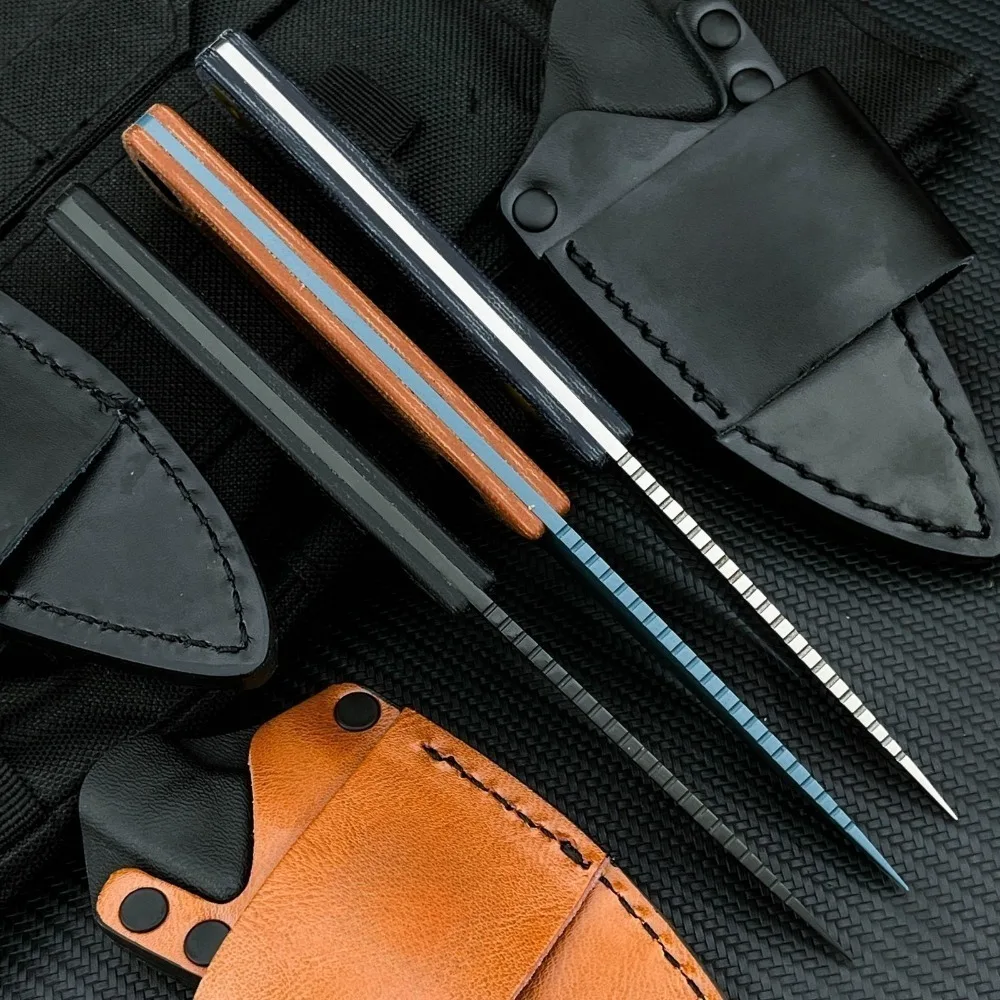 New Style Professional Straight Knife Useful Outdoor Tool Exquisite Fixed Knives with Sheath Survival Knives Defend Knives