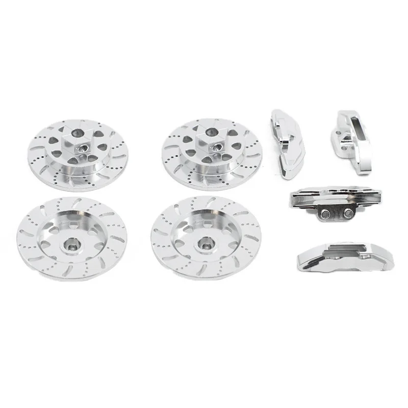 4PCS Aluminum Alloy Brake Disc Caliper Hub for Axial 1/10 RBX10 Ryft RC Crawler Car Upgrade DIY Replacement