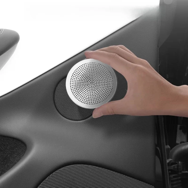 For Tesla Model 3 Highland Door Horn Protective Cover Rear Armrest Box Out Trend Decorative Cover Accesorios Para Auto Tools