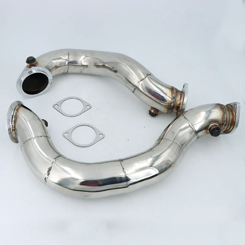 High quality N54 3.0T E82 E88 E90 E92 e8x e9x 135i 335i intake turbo charge pipe cooling kit 50mm BOV 3 catless downpipe