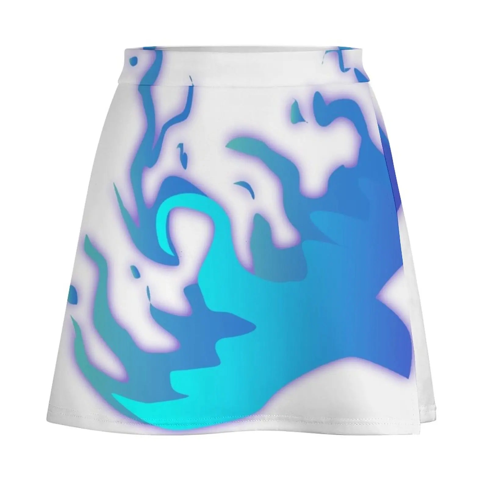 Flaming Blue Bird Mini Skirt summer skirts luxury designer clothing women Clothing female kawaii skirt