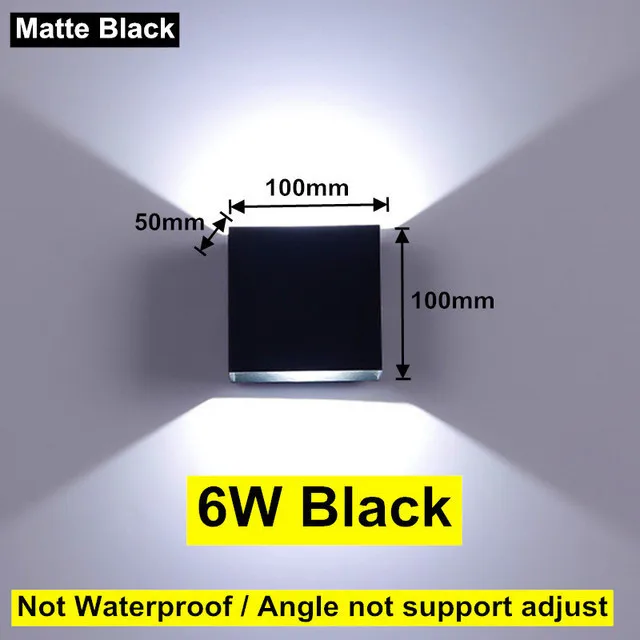 IP65 LED Waterdichte Wandlampen 12W Binnen Buiten Verstelbare Wandlamp Binnenplaats Veranda Woonkamer Gang Slaapkamer Wandkandelaar