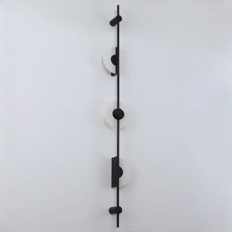 

SANDYHA Stylish Marble Design LED Wall Lamps for Living Room Hotel Lobby Villa Bedroom Modern Long Strip Lighting