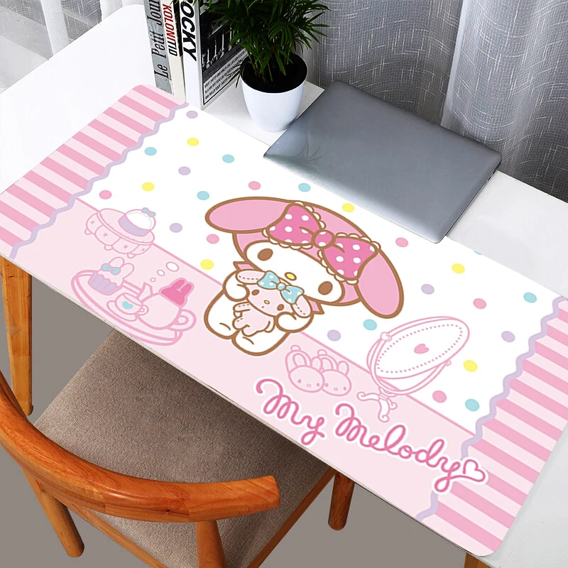 My Melody 90x40cm Mouse Pad durable Gamer Large Computer Notebook Pc Mousepad Carpet Gaming Accessories Keyboard Desk Mat