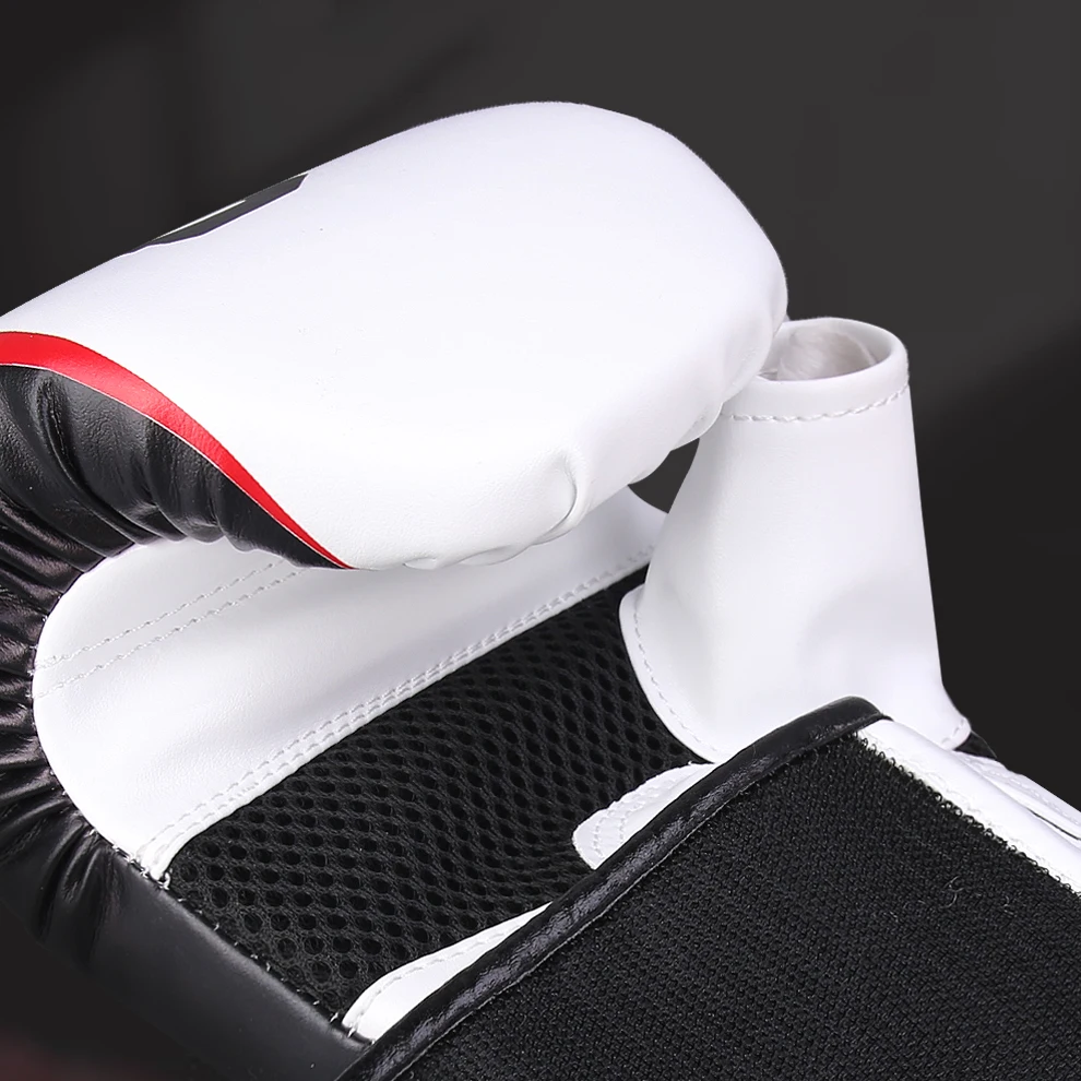 Rękawice bokserskie GINGPAI dla mężczyzn, kobiet i dzieci, skórzane rękawice bokserskie do worka treningowego, kickboxingu, rękawice do walki Muay Thai
