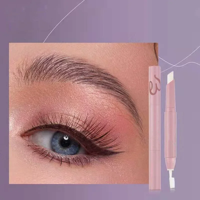 Doppelköpfiges Augenbrauen-Gel, Augenbrauen, Wachsstift, klar, wasserdicht, Styling-Seife, Augenbrauen, langlebig, Wild-Styling-Werkzeug, Pinsel-Make-up