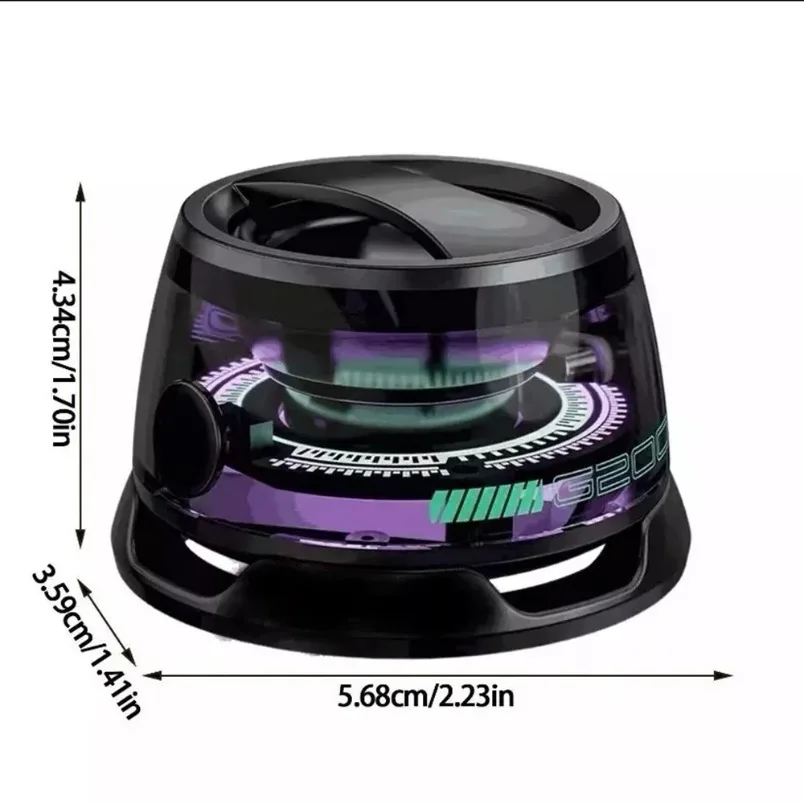 BT 5.3 Mini Tragbarer Bluetooth-Lautsprecher G200 RGB-Farblicht Magnetischer Lautsprecher Kleine Soundbox Telefonhalter Drahtloser Lautsprecher – Detail 25