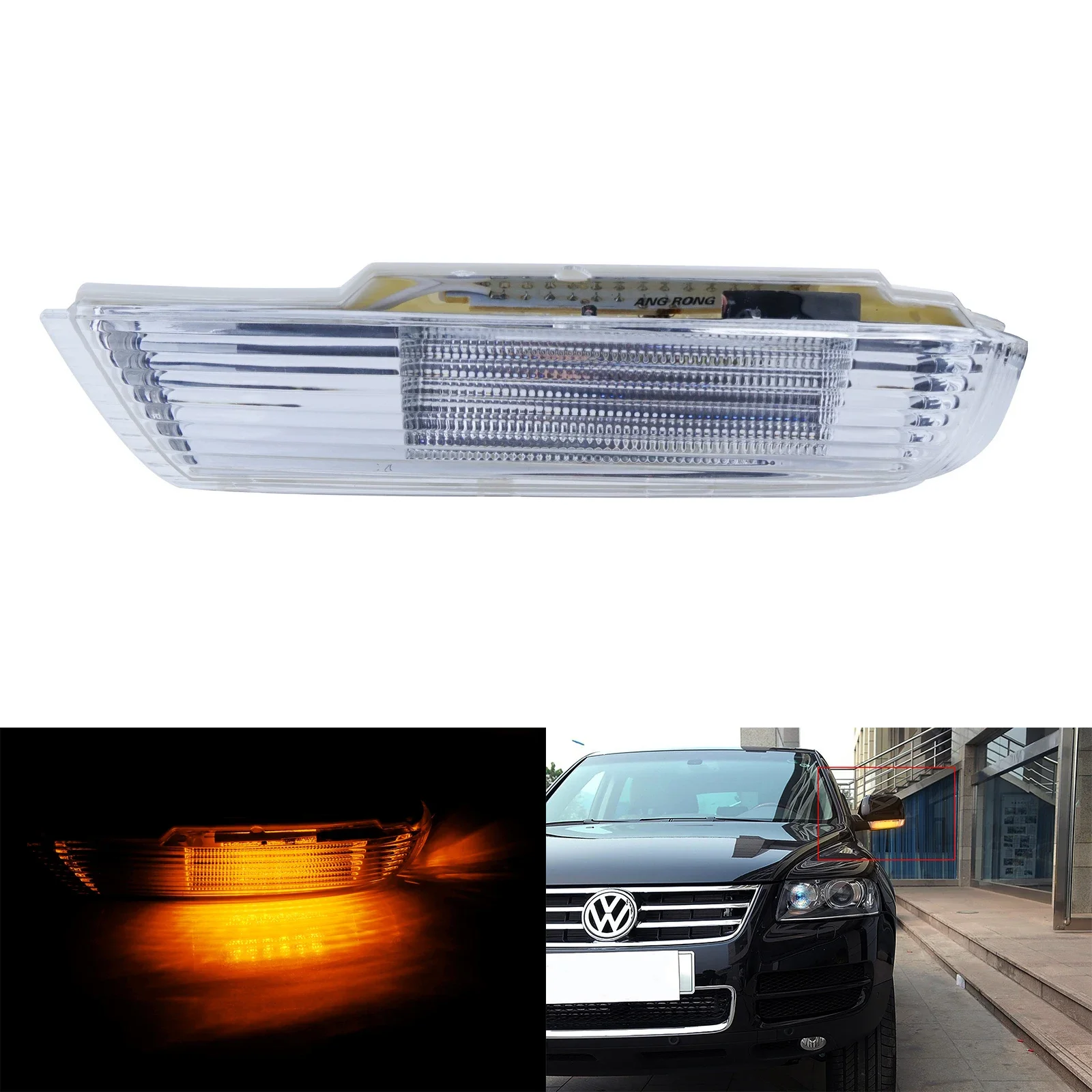 

Для VW Touareg 7L 2003-2007 левое крыло зеркало индикатор указателя поворота лампа