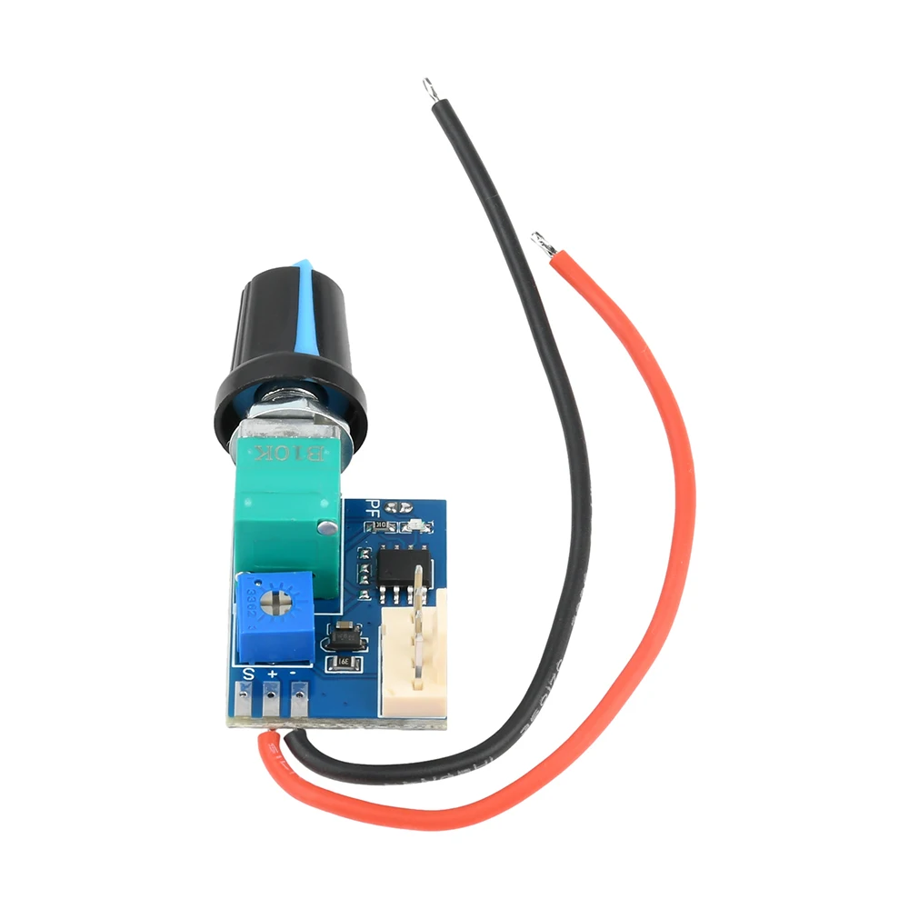 

Контроллер скорости двигателя постоянного тока 5 ~ 12 В, 4-контактный контроллер скорости вентилятора, ШИМ-контроллер, модуль переключателя с кабелем