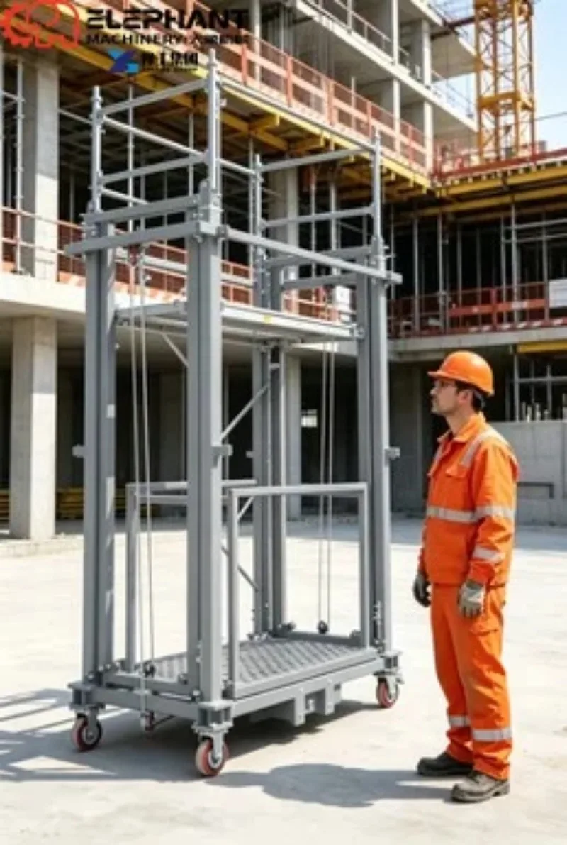 Factory Supply Electric Scaffolding Foldable 500kg Load Electric Lift Scaffold Multiple Models Mobile Elevating Platform