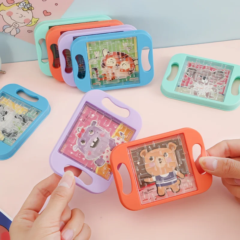 

1-5Pcs Cartoon Animal Handheld Balance Ball Maze Board Toys for Kid Birthday Favors Christmas Gift Goodie Bag Pinata Filler