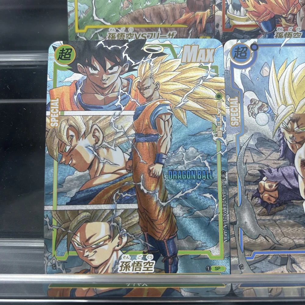 Diy Anime Loong Ball Proxy TCG Collectible Cards Goku Gohan Color-Flash/Coarse-Flash Premium Complete Collectible Cards Gift view 5