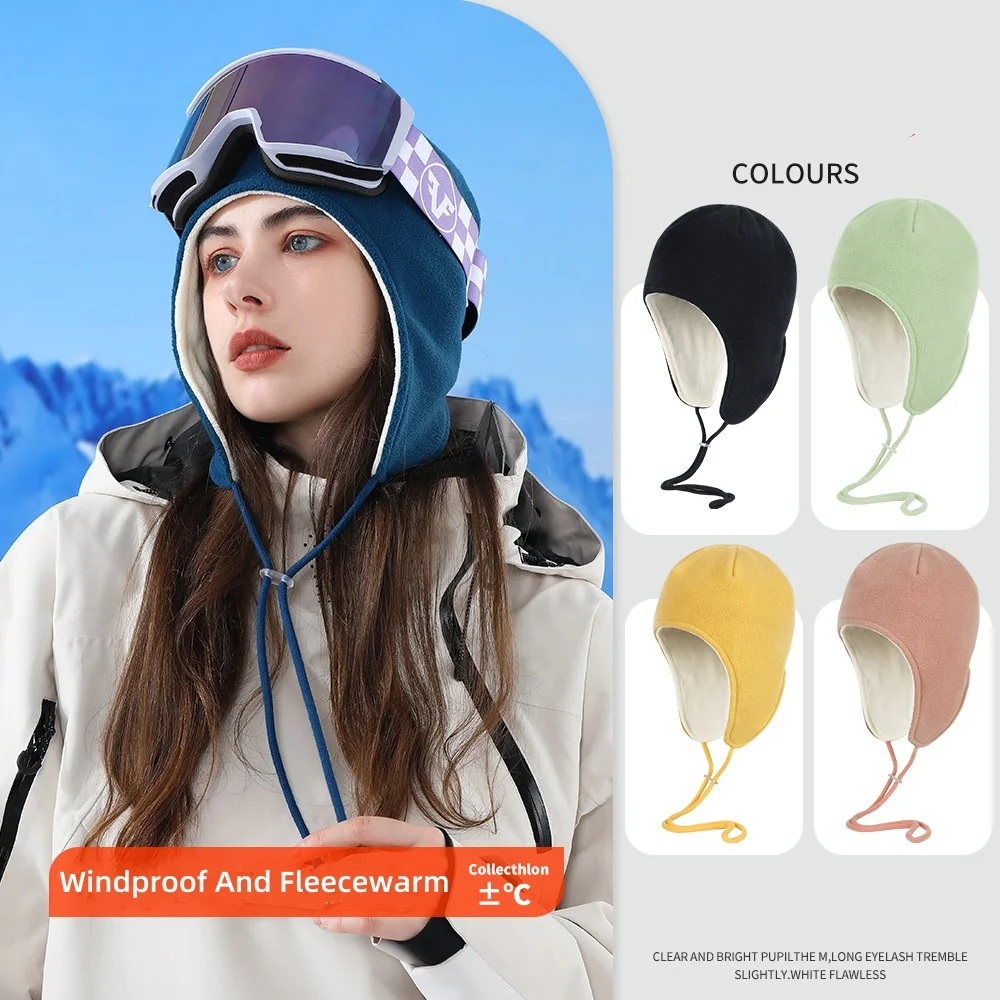 Winter Warm Hat for Biking Climbing Skating Camping Skiing beanie Hat for Men Women Comfort Outdoor Skull Cap with Ear Flaps