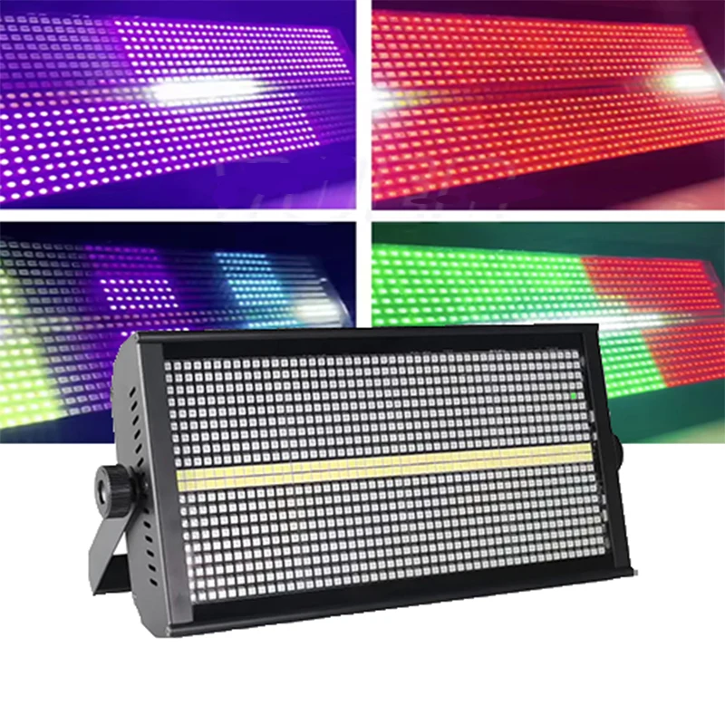 

LED Stage Strobe Light 200W 48 Paragraphs RGBW 4in1 DJ Strobe Light 4/6/12/144/154 Channel for Event Club Bar Party Show Wedding