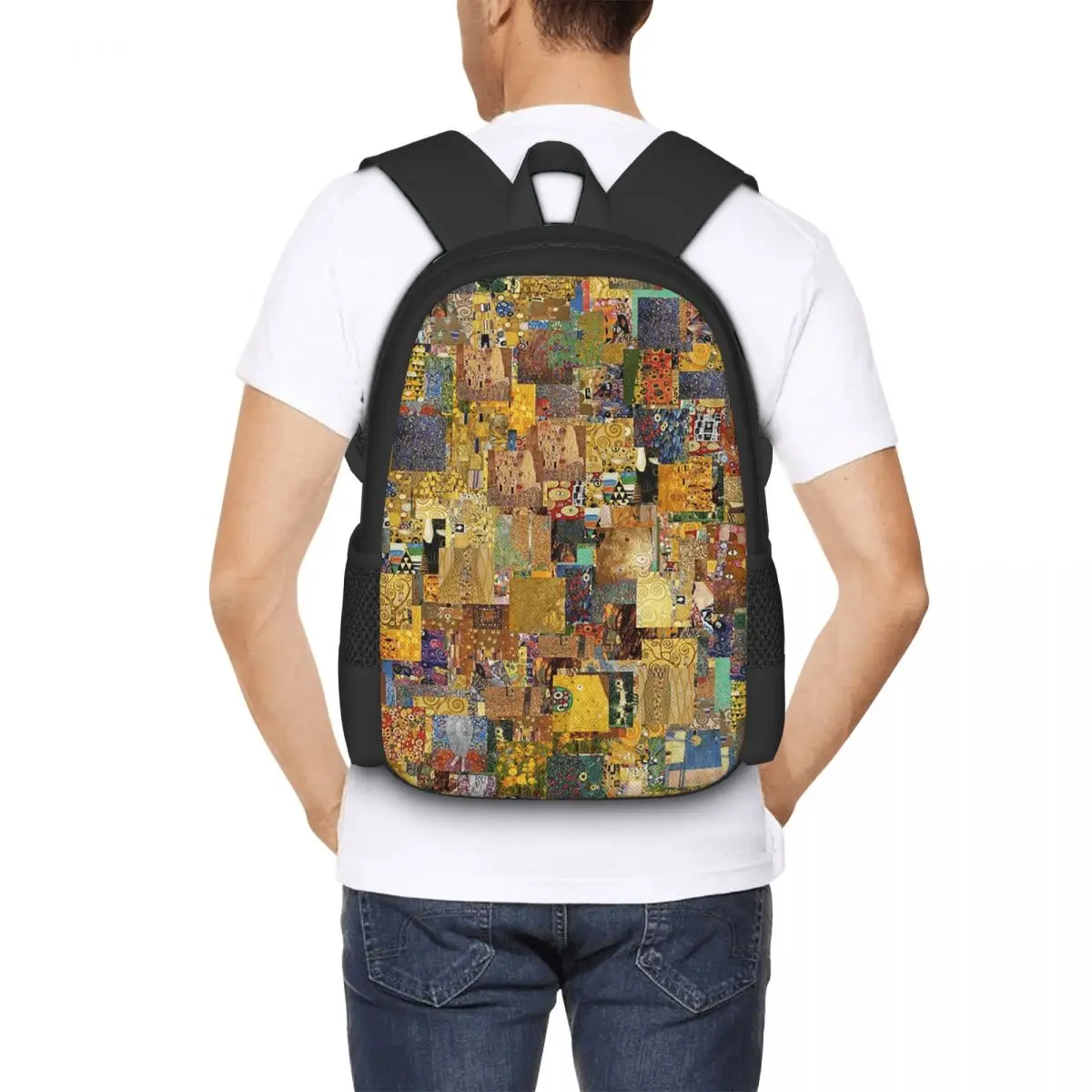 

Gustav Klimt Student Backpack School Bag Hiking Travel Daypack for Men Women Fashion Bookbag Shoulder Bags
