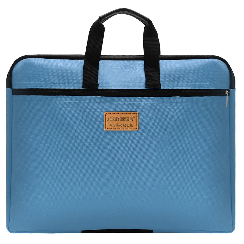 1PCS A4 File Folder Document Bag Canvas Business Briefcase Paper  Organizer Bag Stationery Multifunctional School Office Supplie