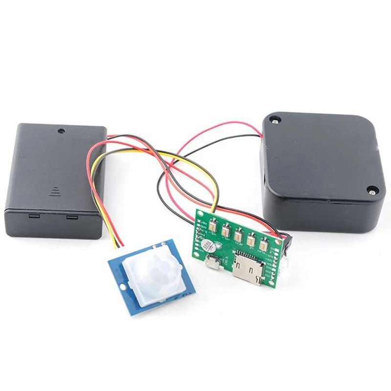 DIY MP3 Music Voice Playback Kit With PIR Sensor Sound Recording Module USB Download Support TF Card