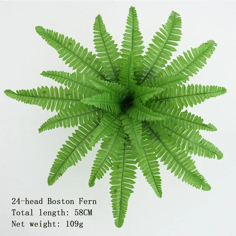 

Large Pteridium ferns artificial potted plants wall-mounted hanging greenery grass vines and floral decorations for home balc