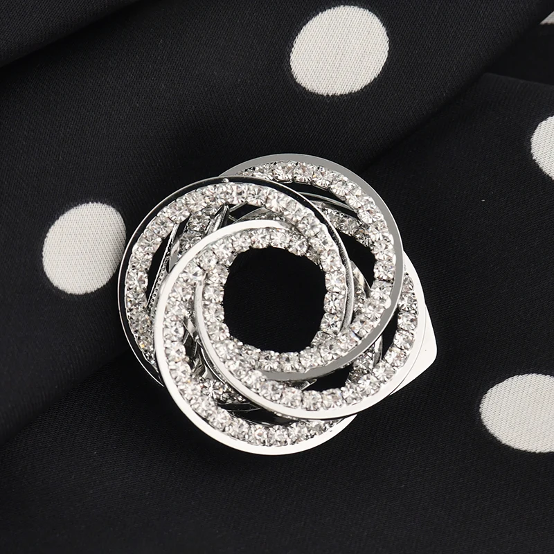 

Lapel buckle waist decorative pin exquisite wedding accessories scarf buckle Rhinestone inlay