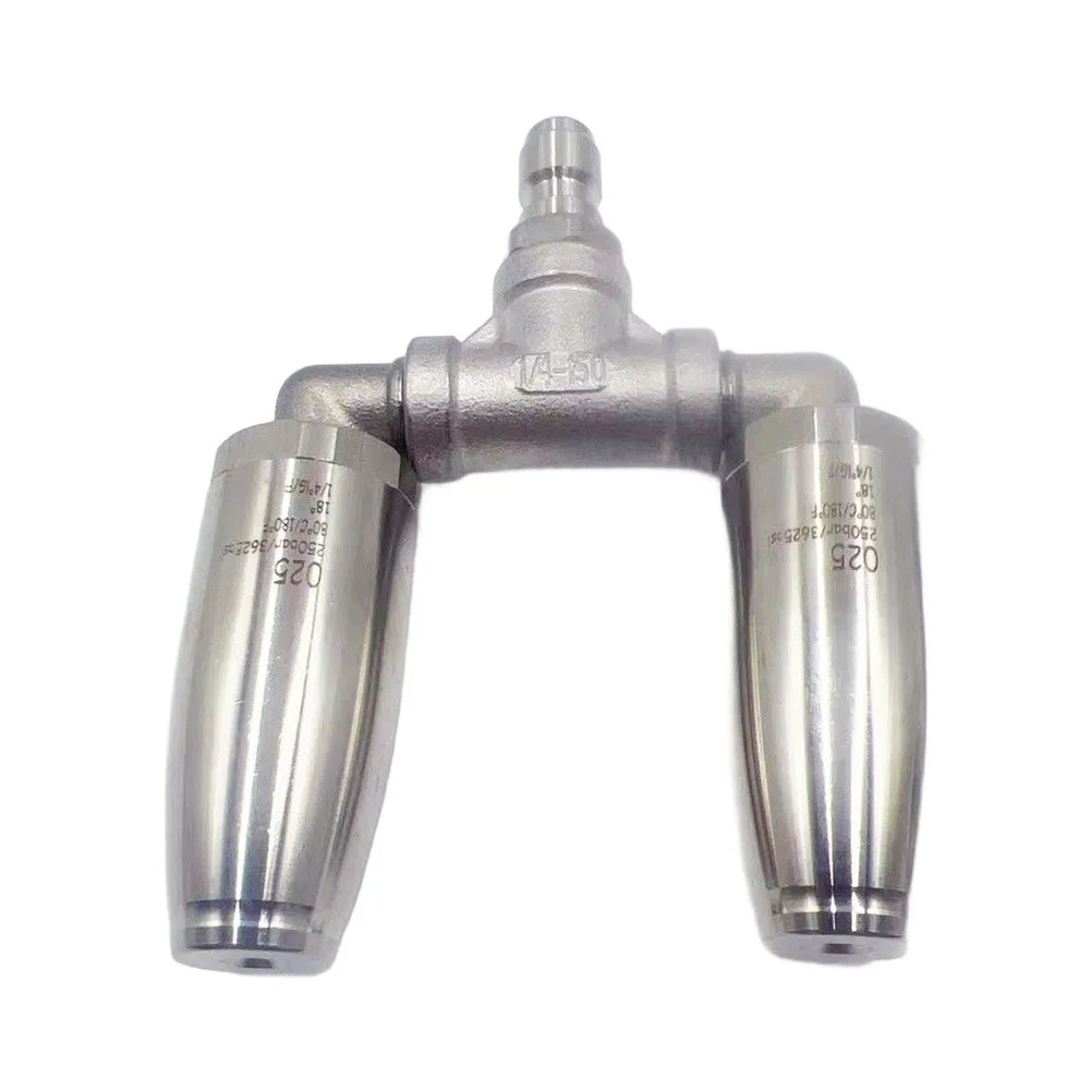 1pc Dual Turbo Nozzle Pressure Washer 360° Rotating Spray Tips With 1/4 Quick-connect Fitting For Power Washer Cleaning Tools