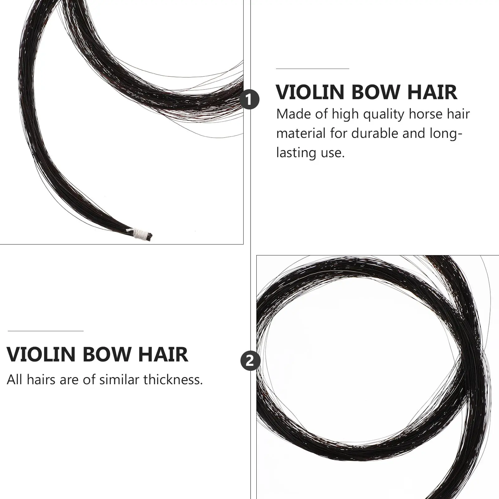 2 هانكس الكمان القوس استبدال الشعر 2 قطعة أداة الملحقات الشعر دائم فيولا أدوات صغيرة إصلاح #5