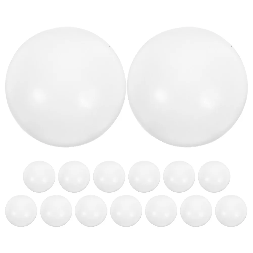 

15Pcs Tabletop Soccer Balls 32Mm White Glossy Mini Foosball Balls for Foosball Table Replacement Fast Action Portable Recreation