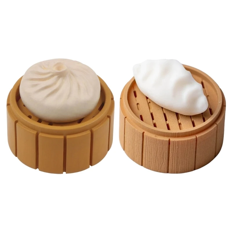 Lovely Steamed Stuffed Bun/Dumpling Magnetic Keycaps for Switches for Mechanical Keyboards Delicious Food Keycap