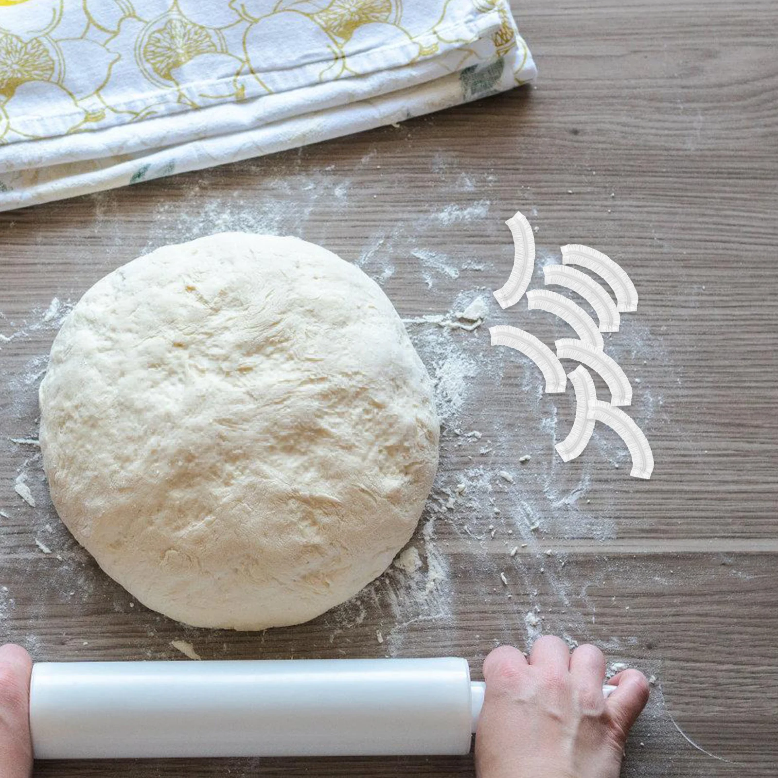 

100pcs Plastic Bowl Elastic Reusable Sourdough Bread Fresh Keeping Stretch Food Storage 36Cm Baking Proofing For Bread Jar