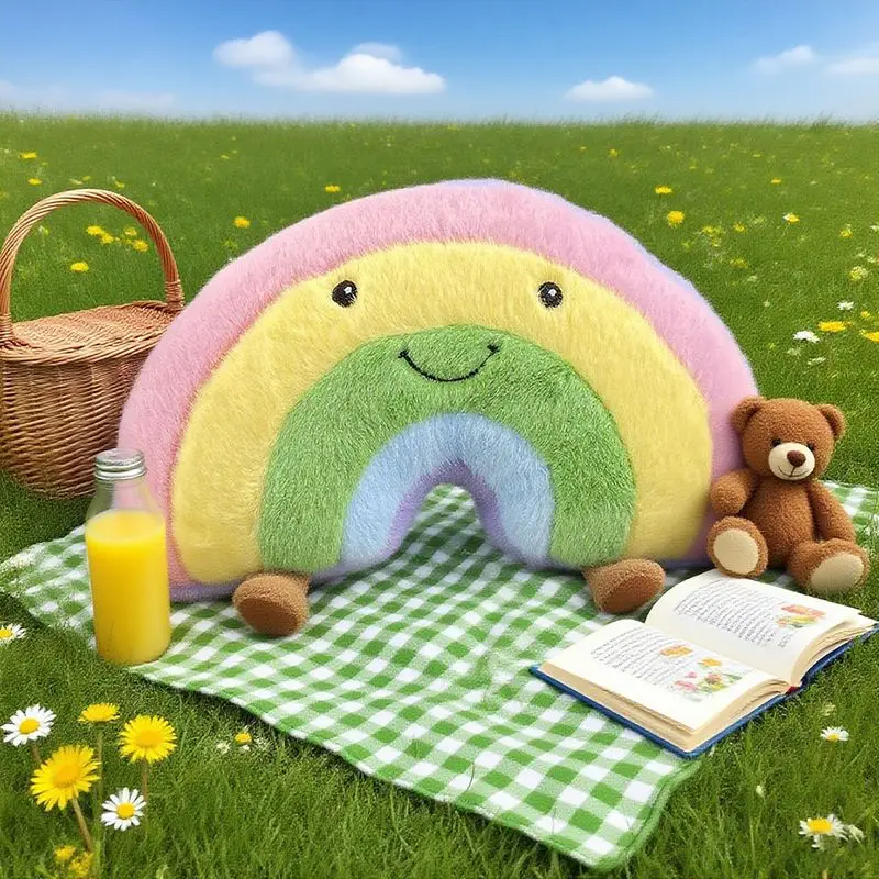 20*33cm pelúcia arco-íris brinquedos bonitos coloridos brinquedos de pelúcia dos desenhos animados para meninos meninas aniversário presente de natal