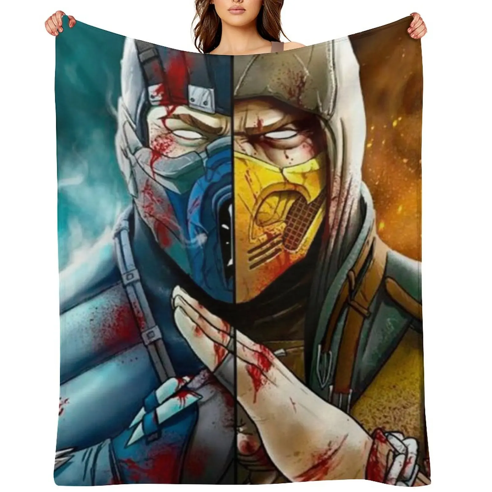 Mortal Kombat Mortal Enemy Throw Blanket decorative Sofa Throw Polar for winter Blankets