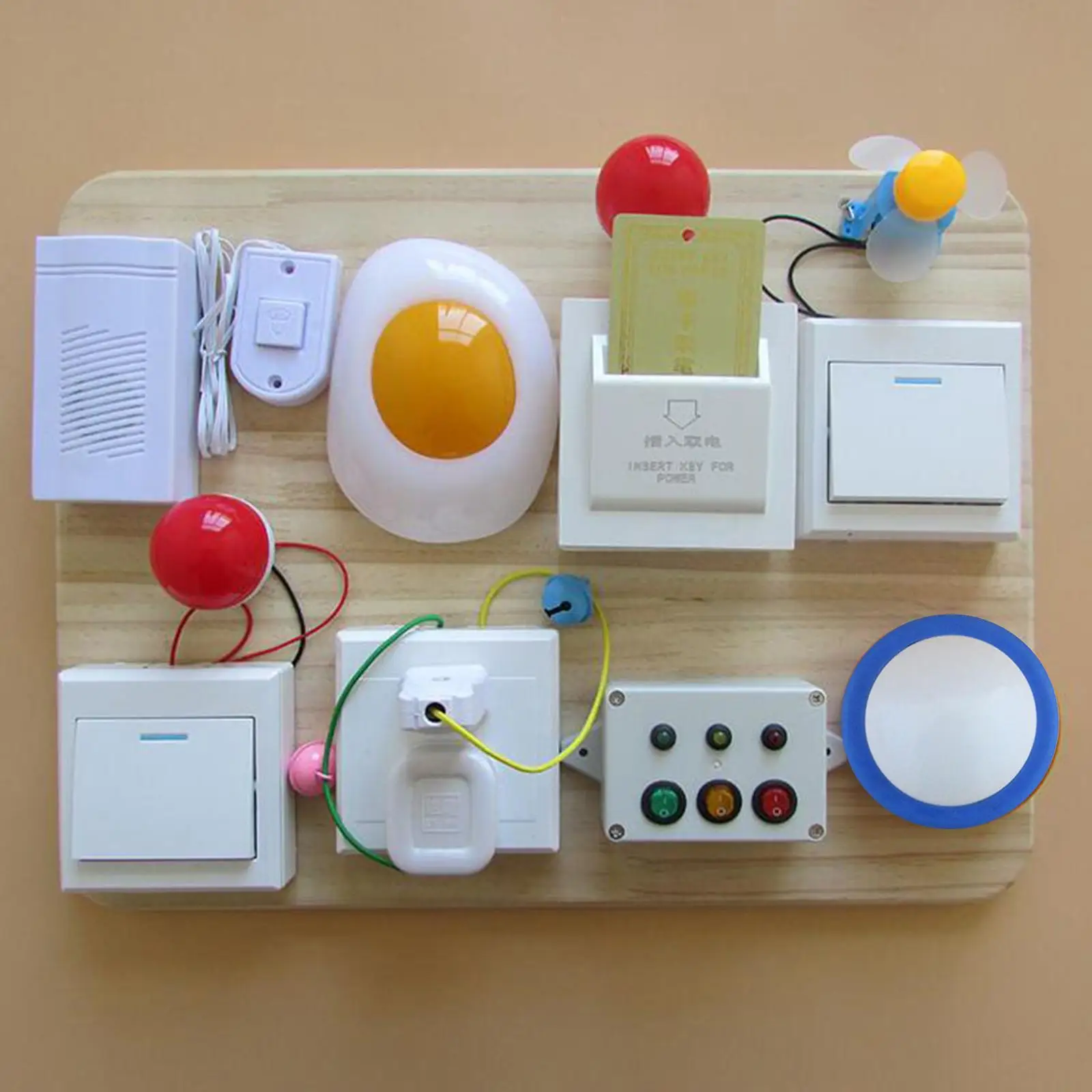 Brinquedo de habilidade motora fina leve de placa ocupada para meninos e meninas educacionais