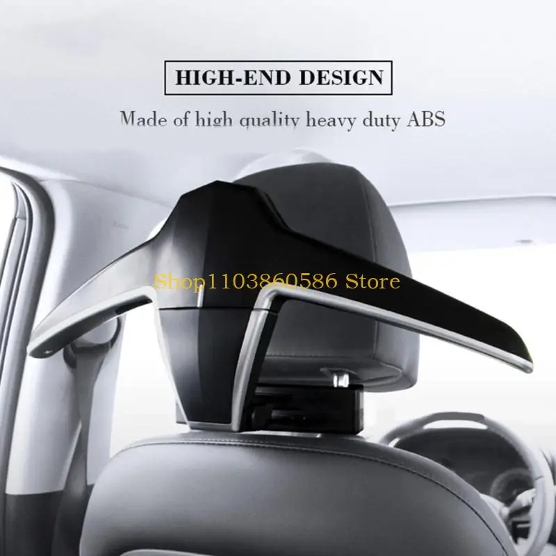 242A Car Garment Hanger with Extendable Side Arms, Seat Back Clothing Rack for Jackets Shirts Suits in Cars SUVs for Travel