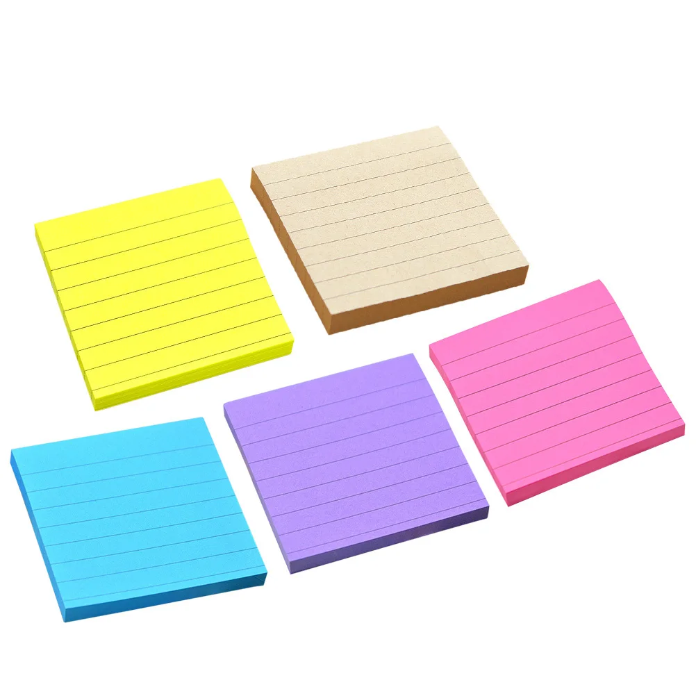 1Set selbstklebende Papier-Post-Memos, verschiedene Farben, Notizblöcke für Büro, Schule, Zuhause, Studium, Erinnerung, Aufkleber, Notizblöcke