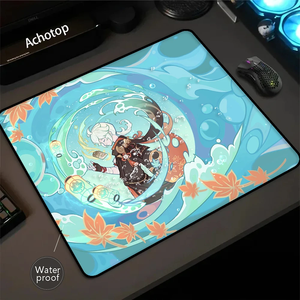 

400x450mm Waterproof Mousepad Genshin Impact Mouse Pad Gaming Speed Keyboard Pads Mous Mat Office Rubber Desk Protector Mat