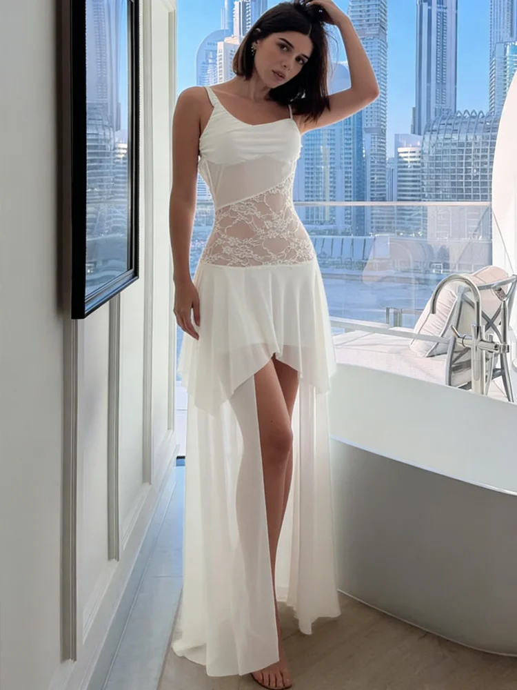 

Женское летнее облегающее платье Whatiwear с открытой спиной, асимметричное, без рукавов, с запахом на груди, в стиле пэчворк, жаккардовое, многослойное, для отпуска