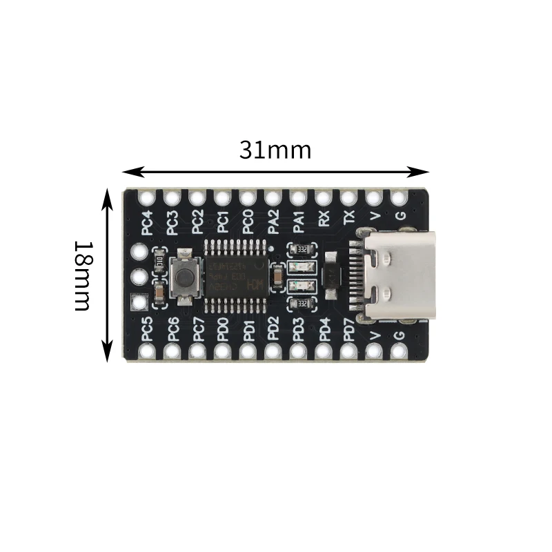 CH32V003 Development Board Minimum System Board Core Board RISC-V CH32V003F4P6 Microcontroller Module