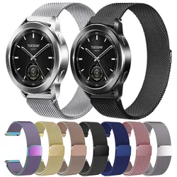 22mm Metal Strap For Xiaomi Watch S3 Watchband For Xiaomi Watch S1 S2 42 46MM Milanese Loop Mi watch S1 Pro/Active/Color 2 Strap