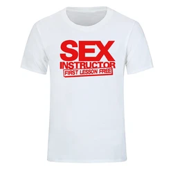 Funny Creative Sex Instructor Printed Summer T Shirt O-neck Short Sleeve Casual Unisex T-shirt Hip Hop Streetwear Hipster Tees