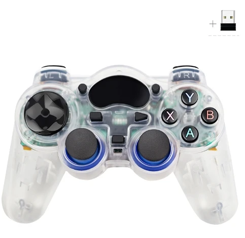 Mehrfarbiger Spiel griff 2,4g USB-Empfänger Wireless Gaming Controller Gamepad für PC/Laptop-Computer Dual Vibrate Fitting Joint