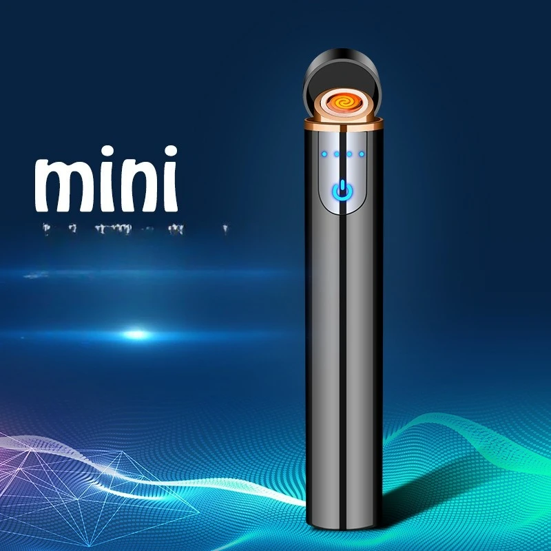 

Ultra Fine Windproof Induction Lighter Charging Creative Personality Silent Electronic Cigarette Lighter To Give To Boyfriend