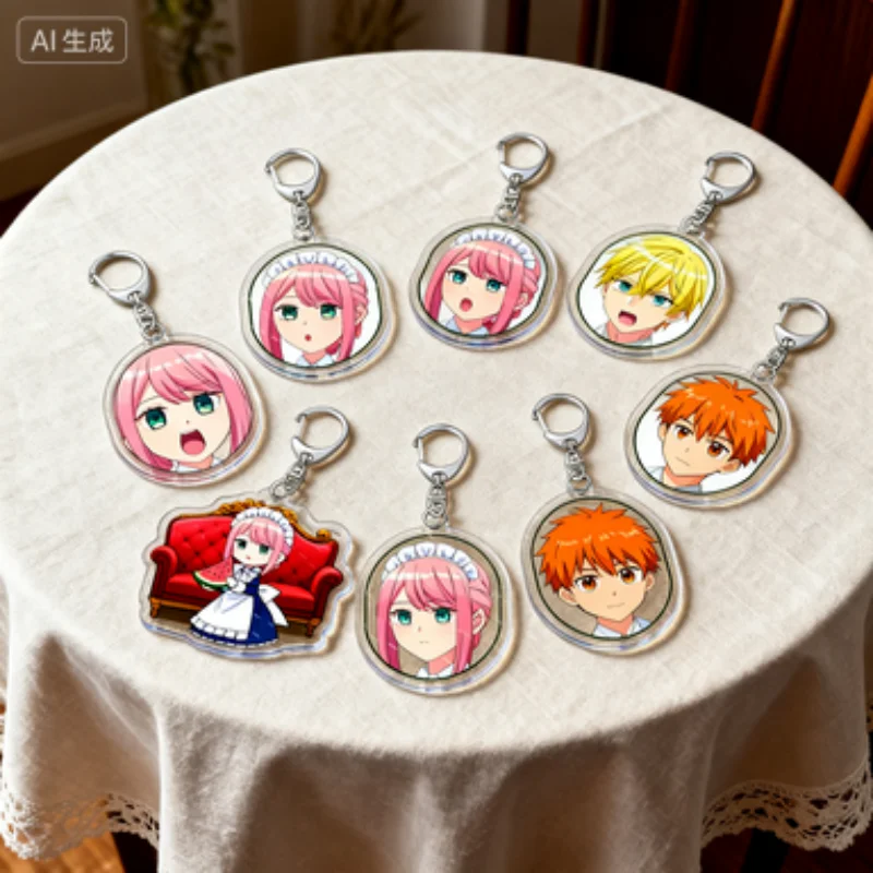 Brelok Akrylowy Kotka Marie Anime - Trwały, Odporny na Rysy