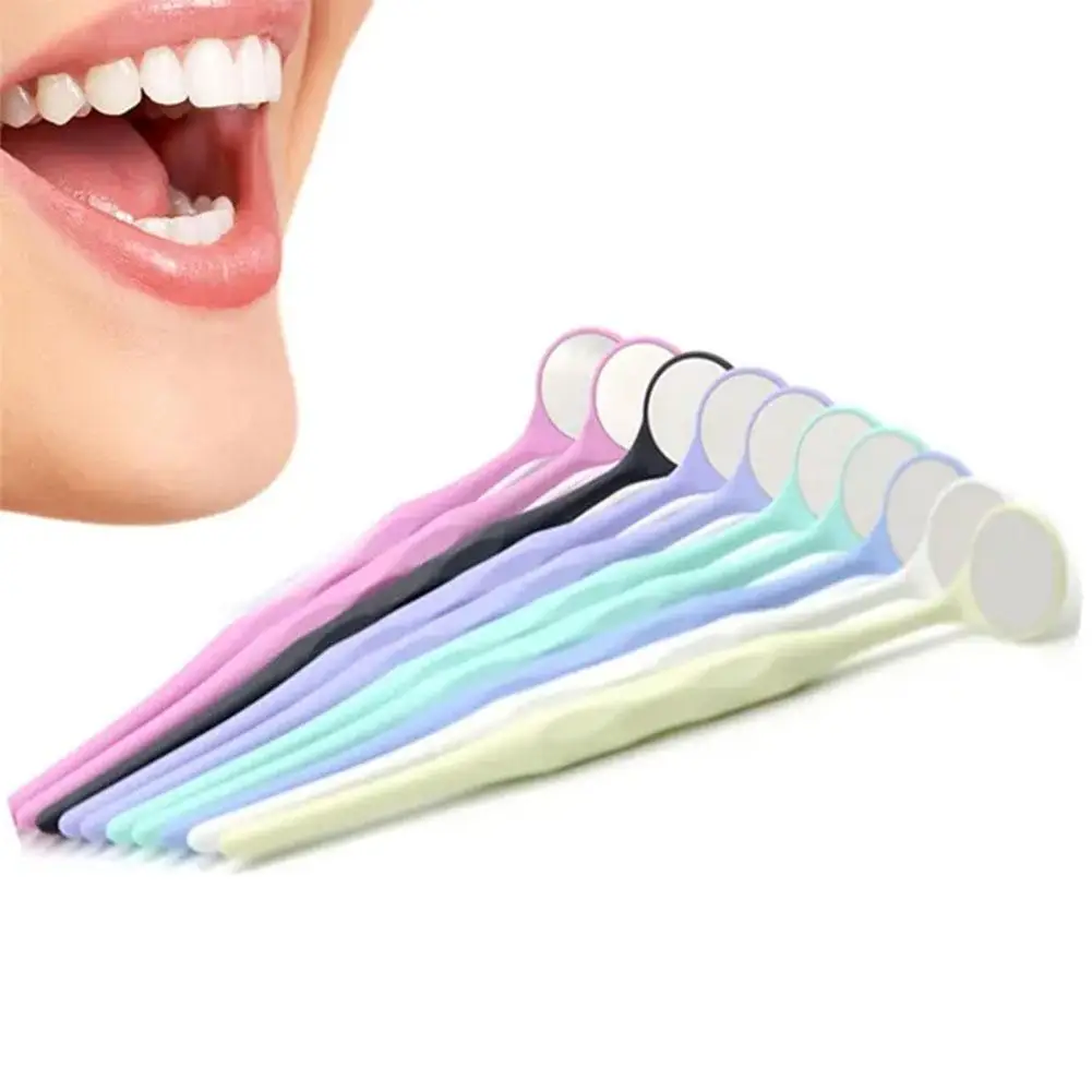 Dental Mirror Color Plastic Single-sided/double-sided Dental HD A Sided 10 Double Mirror Coated Mirror Box Mirror Of Lens M F8L4