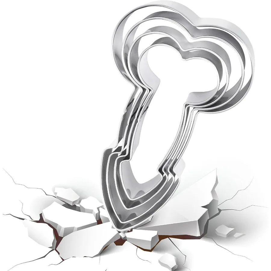 مجموعة مكونة من 4 قطع من قوالب الخبز الإبداعية Ce قوالب البسكويت المصنوعة من الفولاذ المقاوم للصدأ لوازم المطبخ Q-05