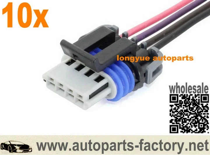 Longyue 10pcs Ignition Coil Connector Wiring Pigtail Idle Speed Sensor Fuel Pump Plug for LS2 LS7 D581