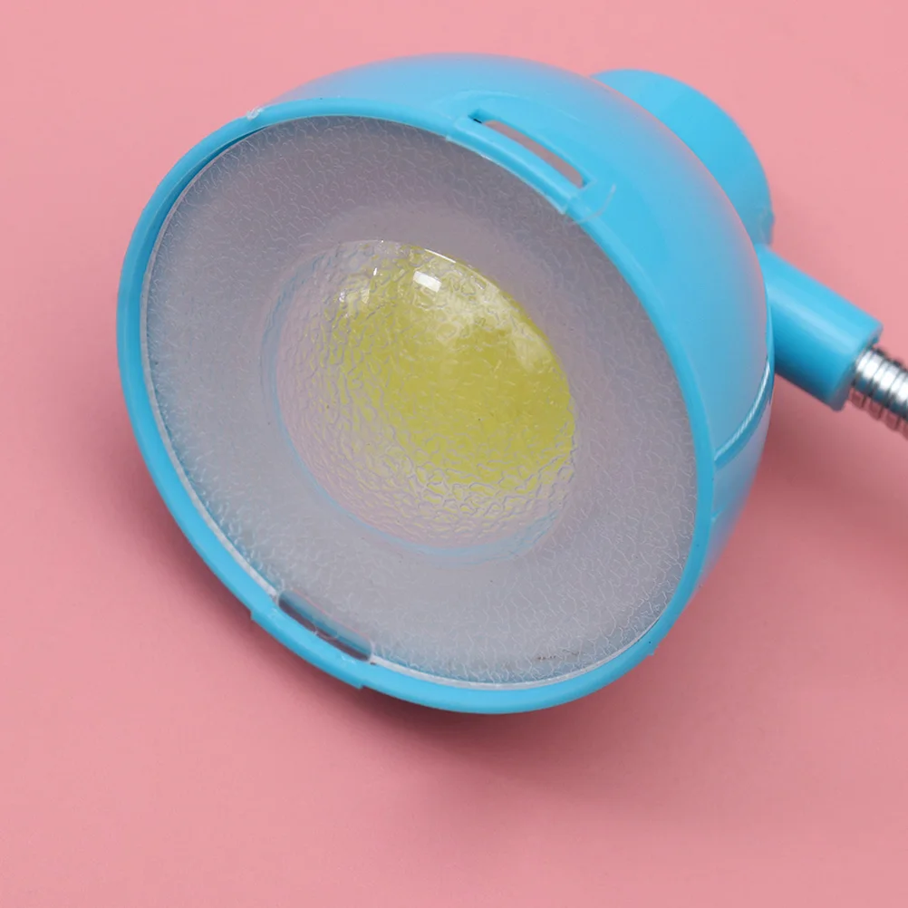 

2Pcs Book Light Creative Clip Desk LED Eye Caring Reading Lamp Mini Flexible Neck Foldable Table Light 3W Blue 3W Yellow